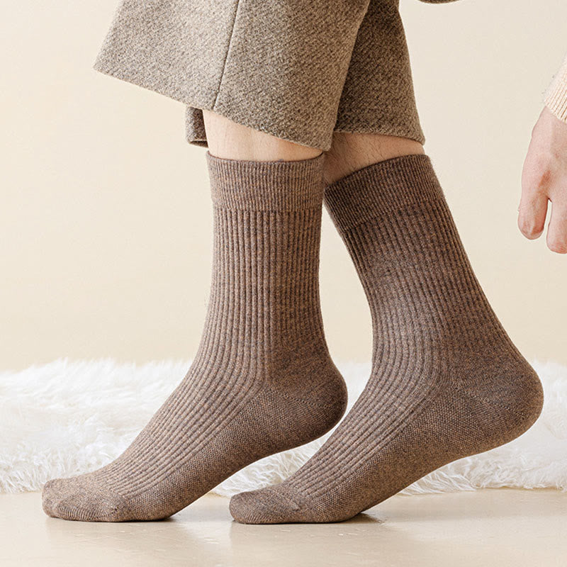 Plusock Plus Size Solid Color Casual Quarter Socks(4 Pairs) - image 1