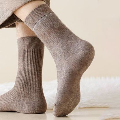 Plusock Plus Size Solid Color Casual Quarter Socks(4 Pairs) - image 6