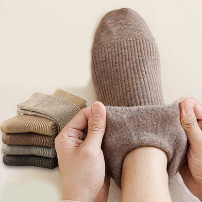 Plusock Plus Size Solid Color Casual Quarter Socks(4 Pairs) - image 7