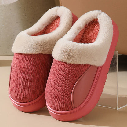 Plusock Plus Size Thick Soled Slippers - Rose - EU45-46(US11-12) - image 12