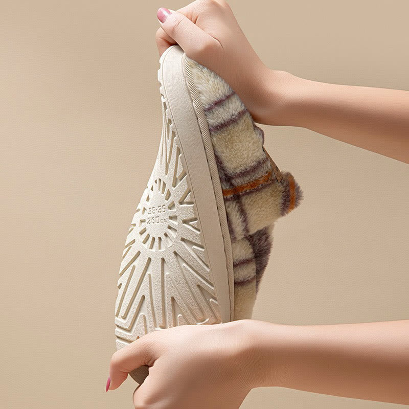 Plusock Plus Size Grid Design Slippers - image 9