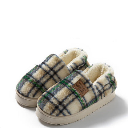 Plusock Plus Size Grid Design Slippers - Green - EU44-45(US10-11) - image 15