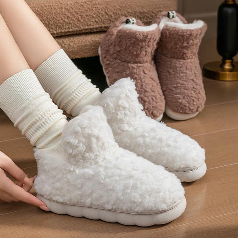 Plusock Plus Size Simple High Top Slippers - image 1