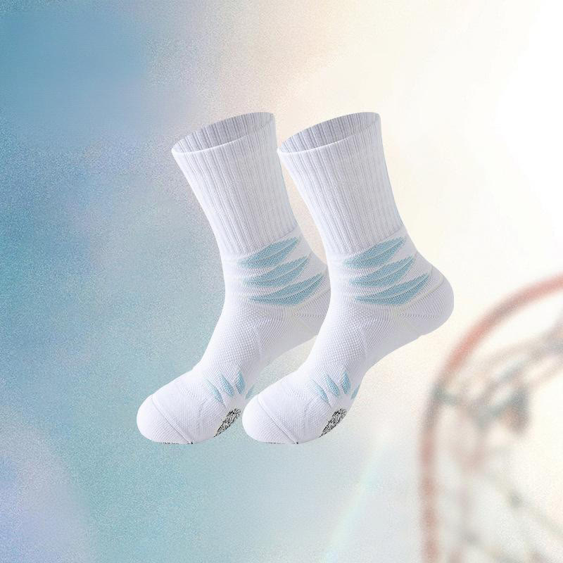 Plusock Plus Size Ergonomic Quarter Compression Socks(5 Pairs) - Blue - EU38-44(US5-10) - image 7