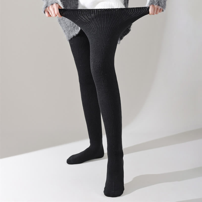 Plusock Plus Size Loose Cotton Thigh High Socks - image 5