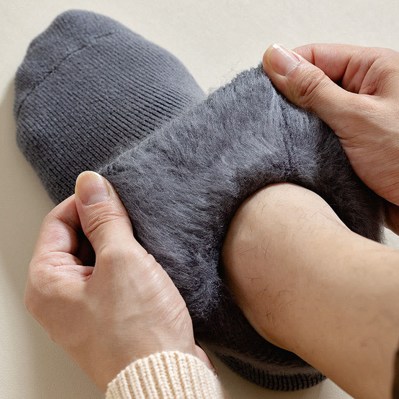 Plusock Plus Size Cozy Fleece Quarter Socks(6 Pairs) - image 6