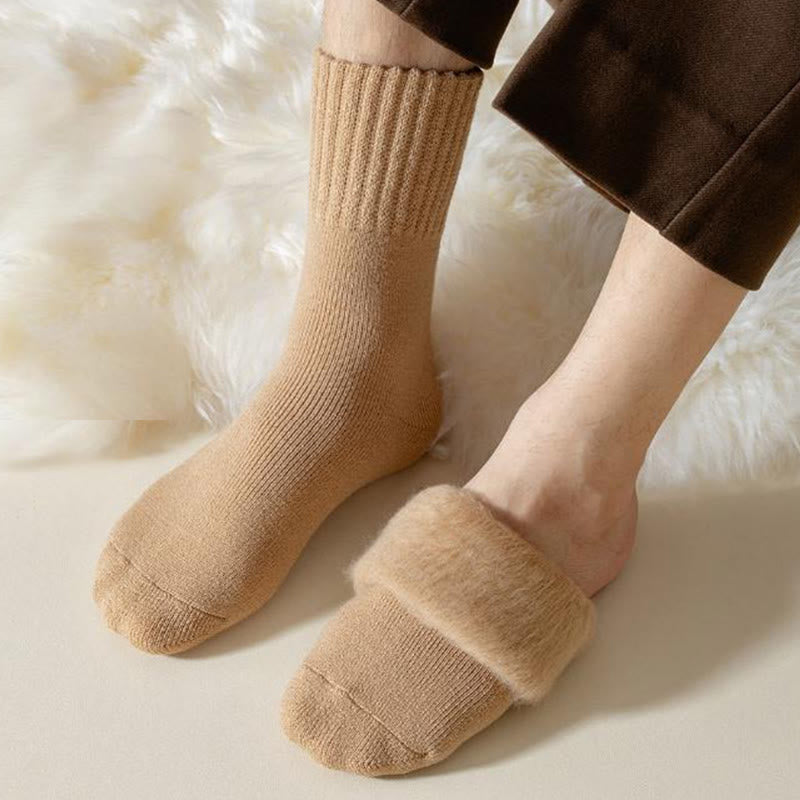 Plusock Plus Size Cozy Fleece Quarter Socks(6 Pairs) - image 3