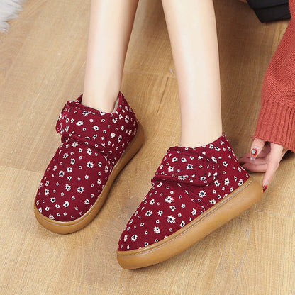 Plusock Plus Size Floral Slippers - image 1