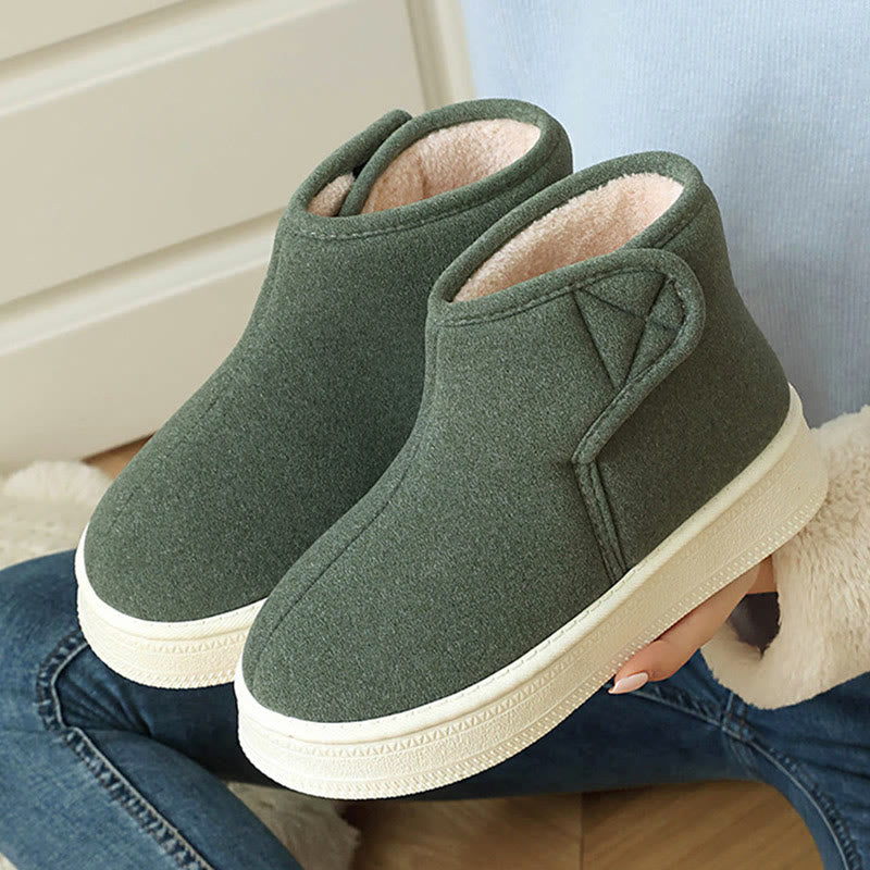 Plusock Plus Size Solid Color Durable Slippers - Green - EU43-44(US9-10) - image 8