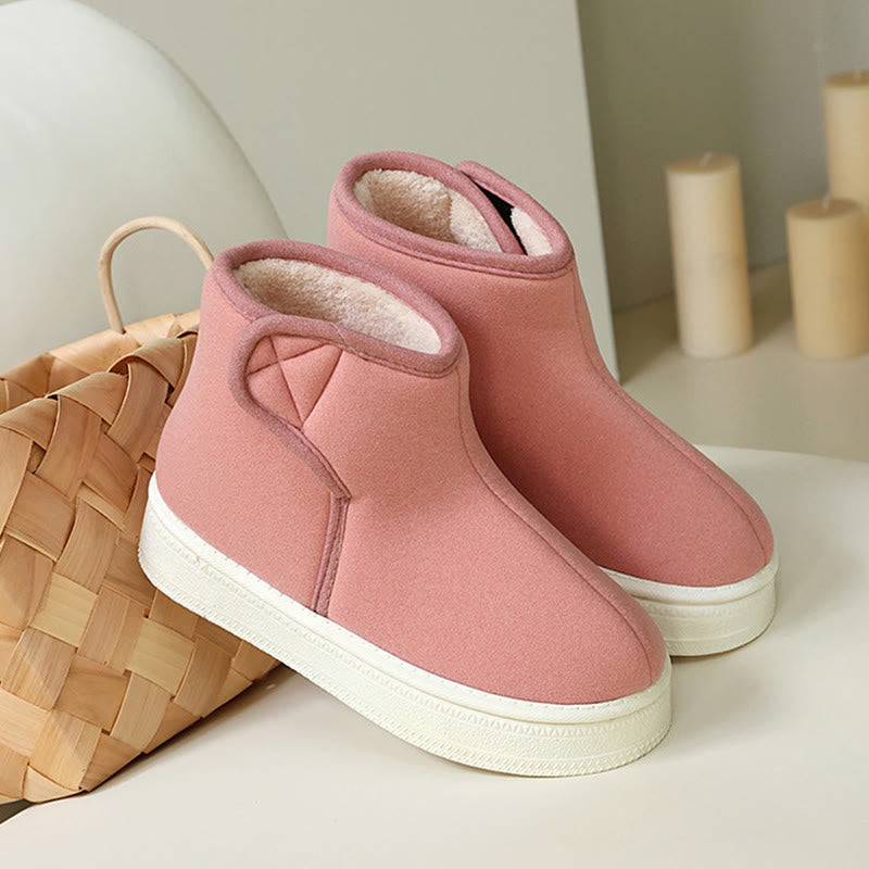 Plusock Plus Size Solid Color Durable Slippers - Pink - EU43-44(US9-10) - image 9