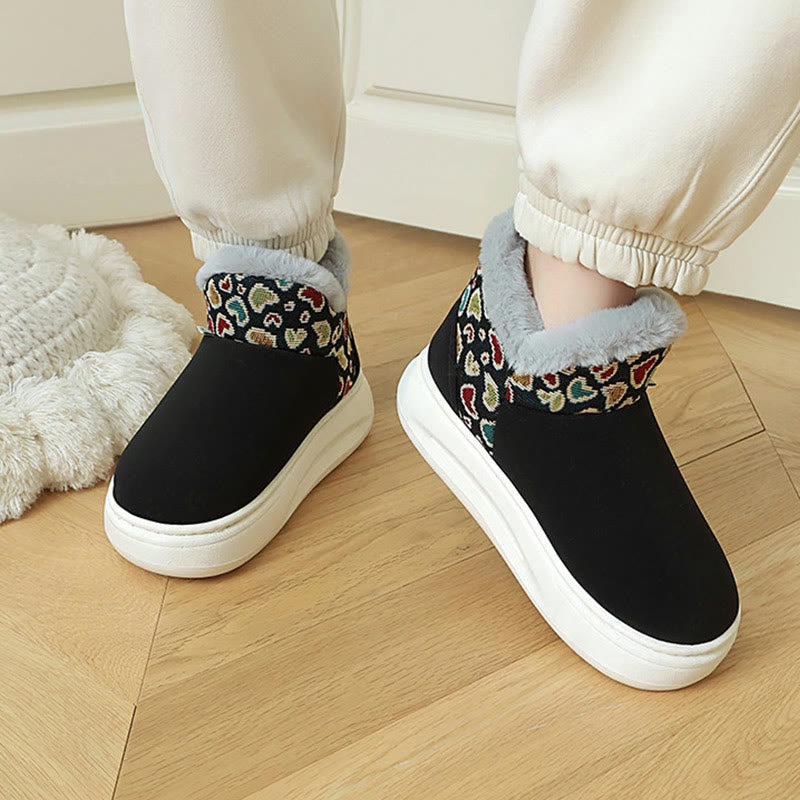 Plusock Plus Size Heart Pattern Slippers - image 0