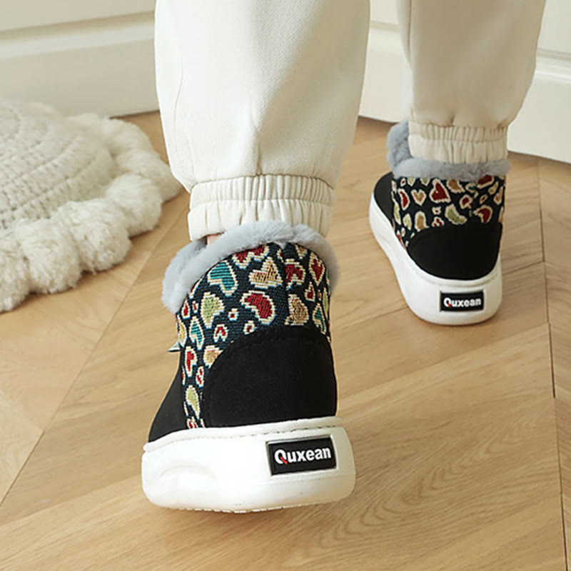 Plusock Plus Size Heart Pattern Slippers - image 4