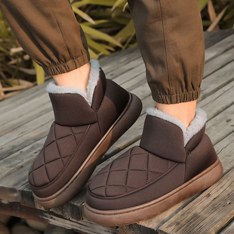 Plusock Plus Size Plush Grid Slippers - image 10