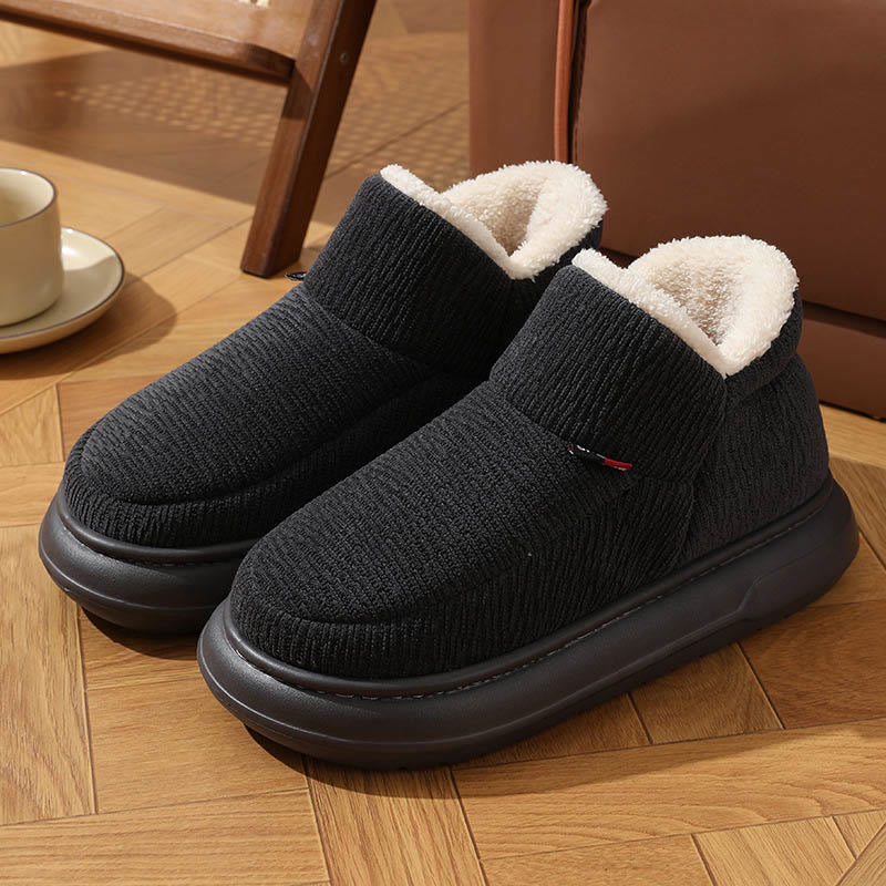 Plusock Plus Size Comfortable Warm Slippers - Grey - EU43-44(US9-10) - image 2