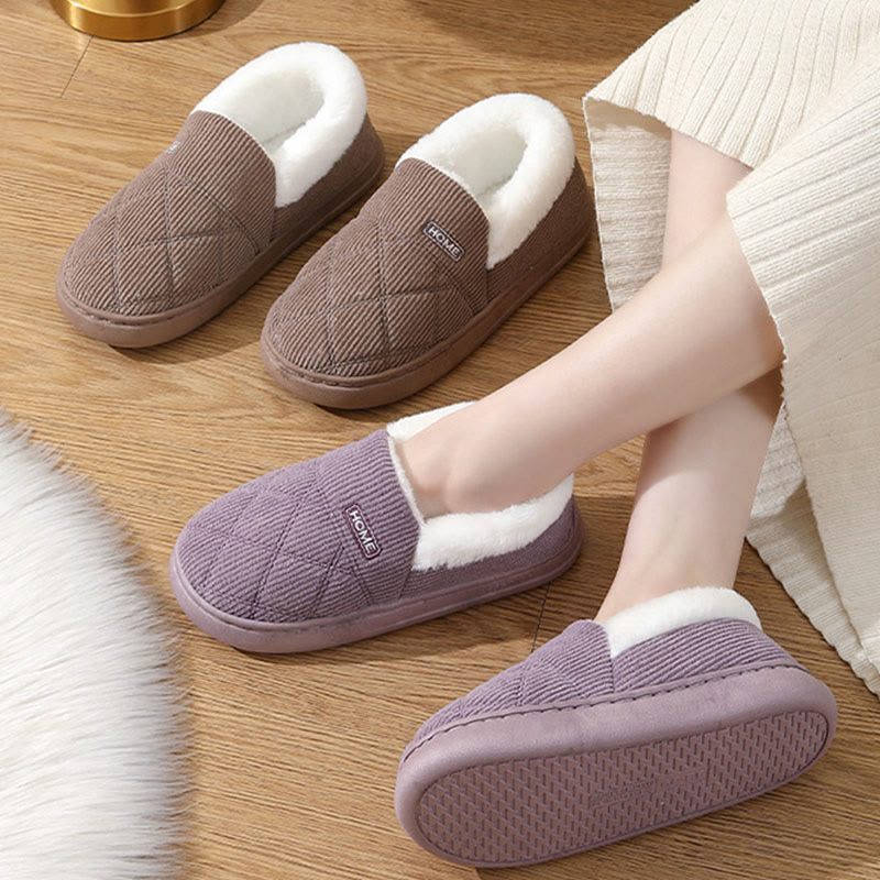 Plusock Plus Size Simple Cozy Design Slippers - image 2