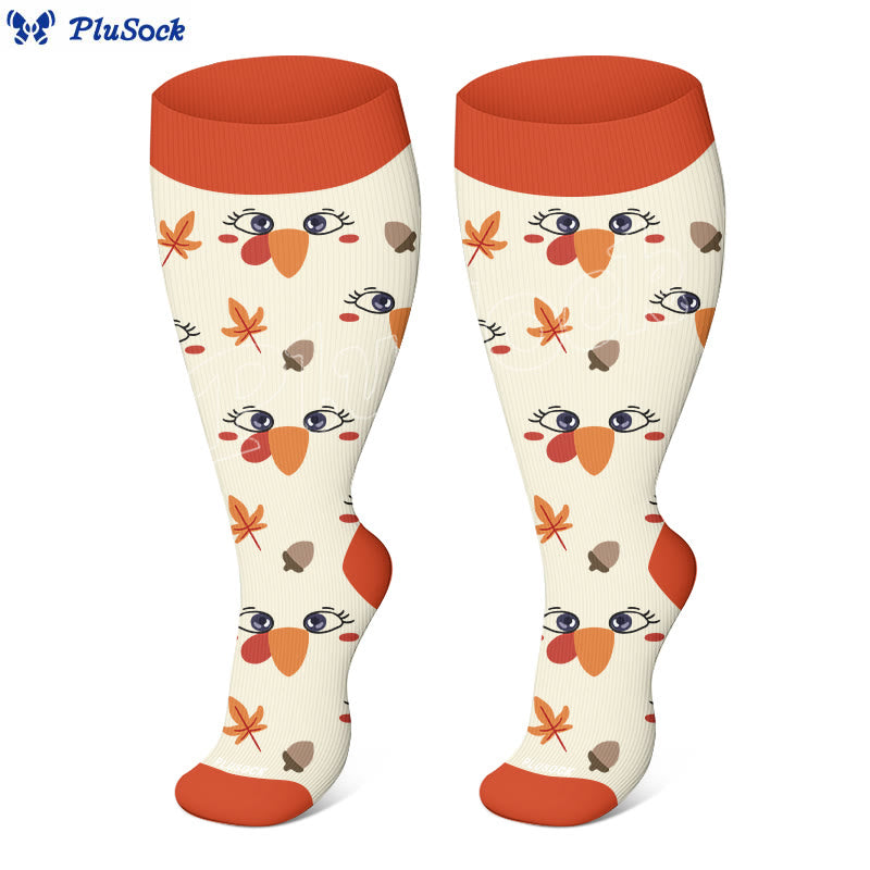 Plusock Plus Size Duck Dachshund Compression Socks(3 Pairs) - image 3