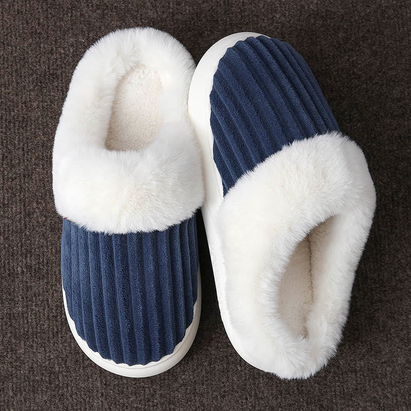 Plusock Plus Size White Plush Slippers - image 4
