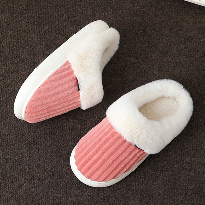 Plusock Plus Size White Plush Slippers - image 10