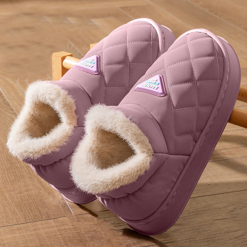Plusock Plus Size Cozy Minimalist Slippers - Purple - EU45-46(US11-12) - image 8