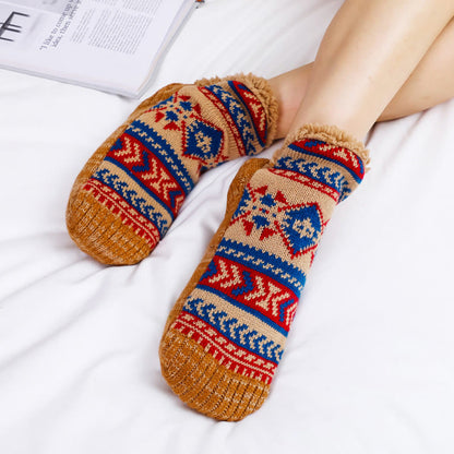 Plusock Plus Size Diamond Pattern Slipper Socks - image 3