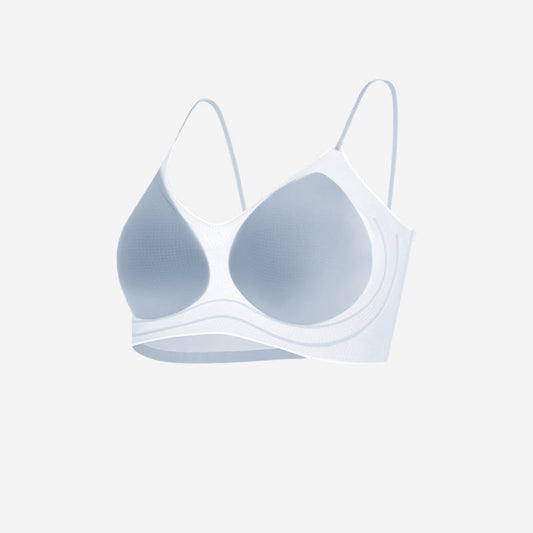 Plusock Camellia fragrance Wireless Bra - Blue - 38 - C - image 0