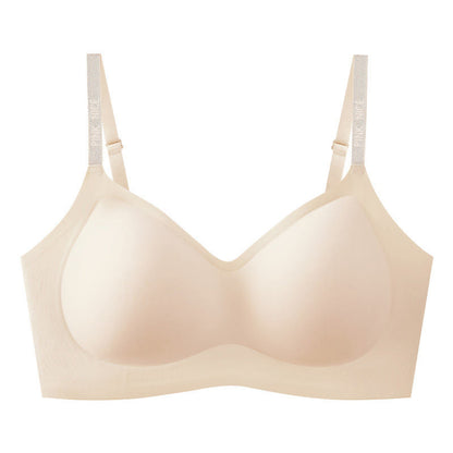 Plusock Camellia Micro Capsule Fragrance Wireless Bra - Nude - 40 - C - image 10