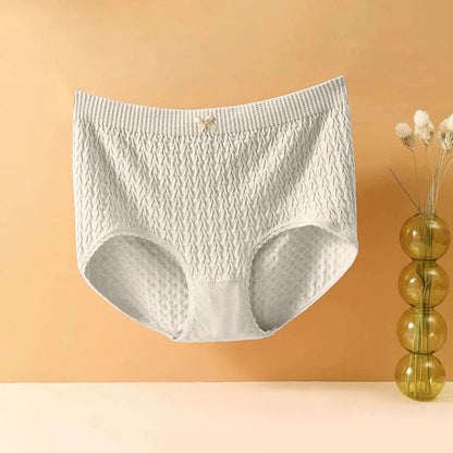 Plusock Plus Size High-Waisted Bow Tie Panty(5 Pairs) - Skin - 4XL - image 16