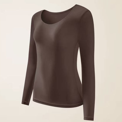 Plusock Camellia Essence Warming Base Layer Top - Brown - XL - Top - image 11