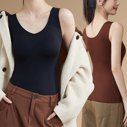 Plusock Plus Szie Natural Camellia Aroma Base Layer Vest - image 7