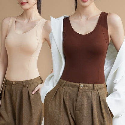 Plusock Plus Szie Natural Camellia Aroma Base Layer Vest - image 8