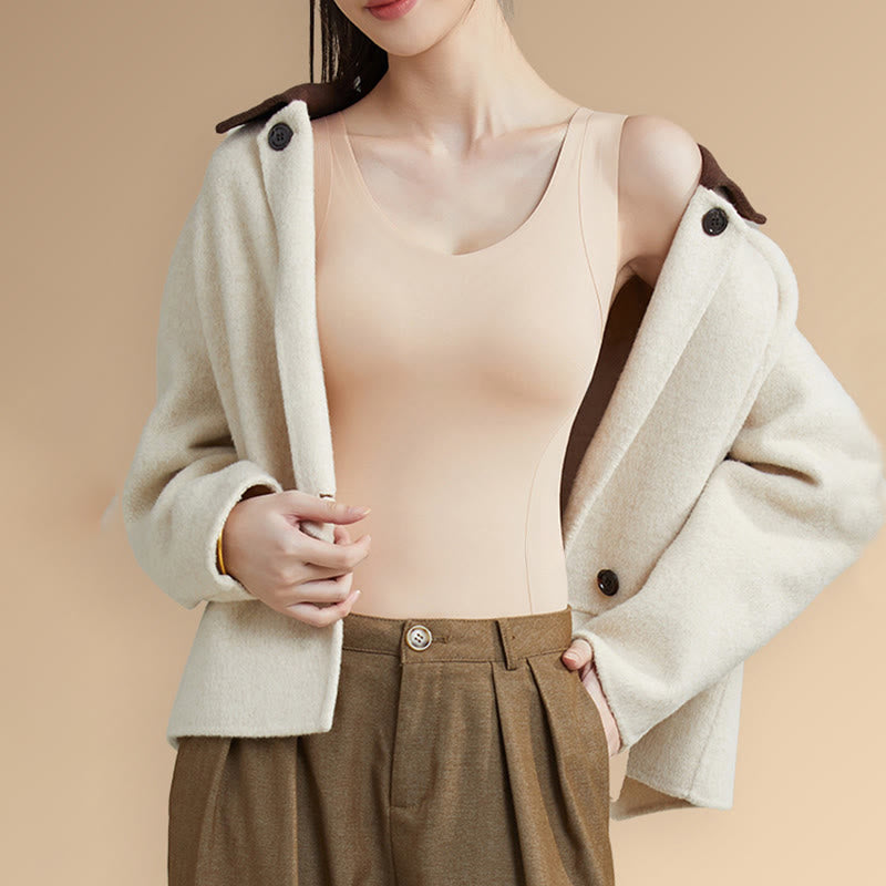 Plusock Plus Szie Natural Camellia Aroma Base Layer Vest - image 4