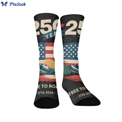 Plusock Plus Size United States Alphabet Quarter Socks - C - EU37-44(US4-10) - image 4