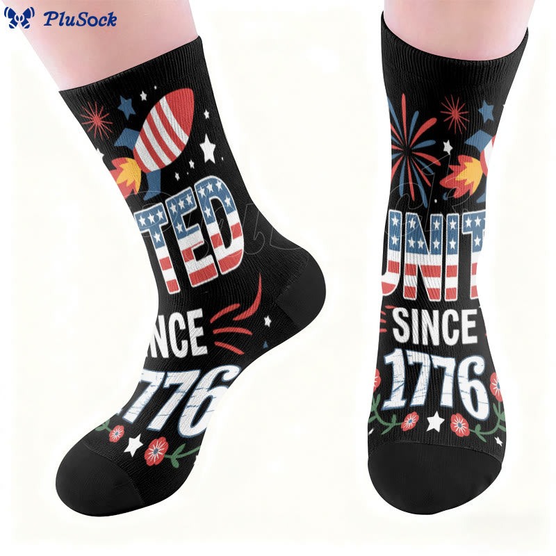 Plusock Plus Size United States Alphabet Quarter Socks - image 7