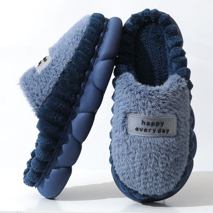 Plusock Plus Size Happy Everyday Slippers - Navy Blue - EU46-47(US9-10) - image 3