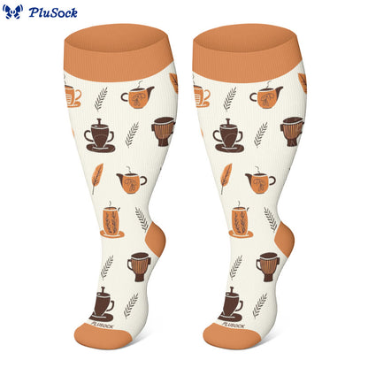 Plusock Plus Size Coffee Series Compression Socks - image 4