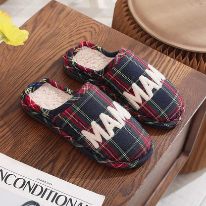 Plusock Plus Size Scottish Tartan Slippers - image 1