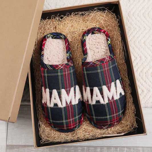 Plusock Plus Size Scottish Tartan Slippers - image 0