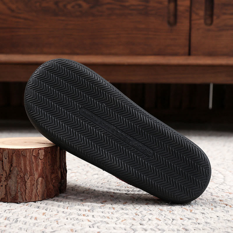 Plusock Plus Size Checkered Santa Claus Slippers - image 5