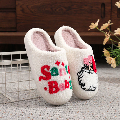 Plusock Plus Size Santa Baby Slippers - White - EU44-45(US10-11) - image 1