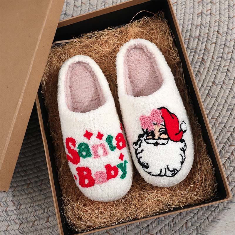 Plusock Plus Size Santa Baby Slippers - image 0