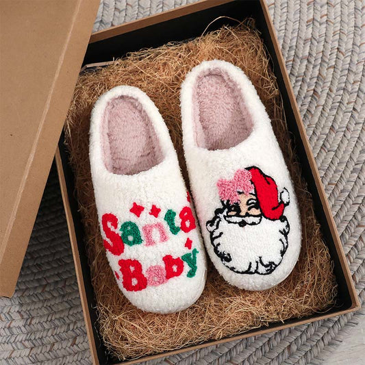 Plusock Plus Size Santa Baby Slippers - image 0