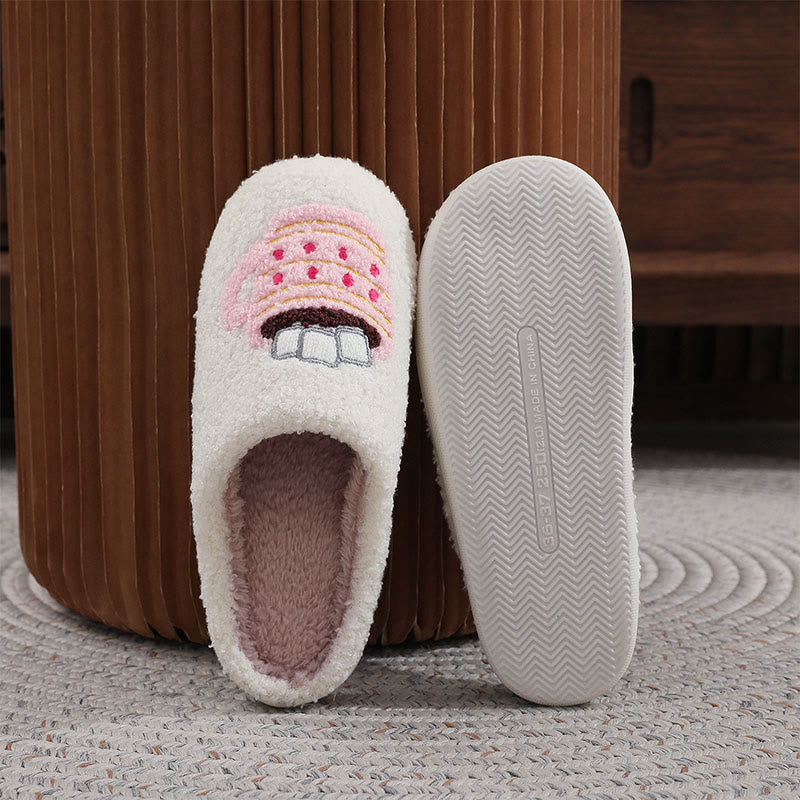 Plusock Plus Size Pink Gingerbread Man Candy Slippers - image 3