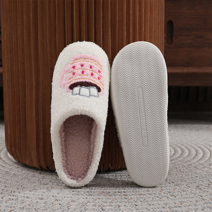 Plusock Plus Size Pink Gingerbread Man Candy Slippers - image 3