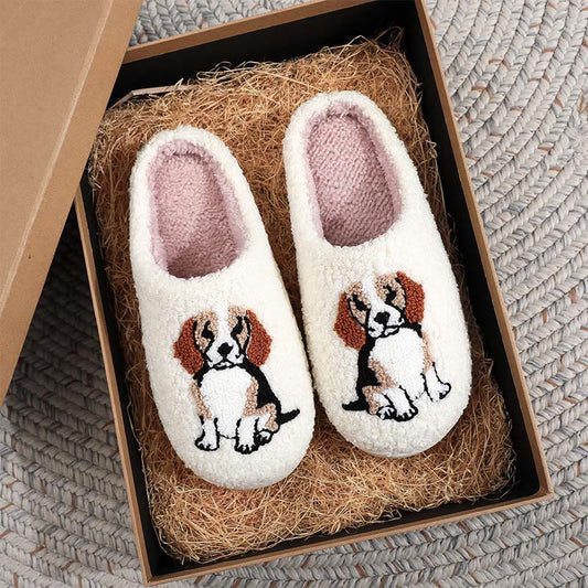 Plusock Plus Size Beagle Slippers - image 0