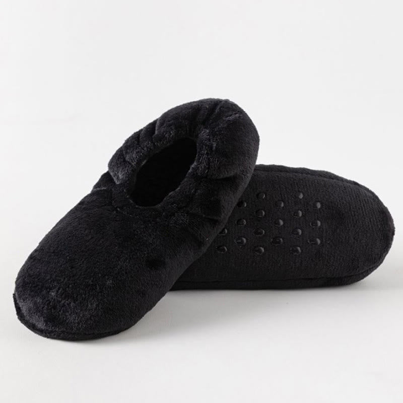 Plusock Plus Size Cozy Winter Warmth Slipper Socks - Black - EU46-48(US12-13) - image 8