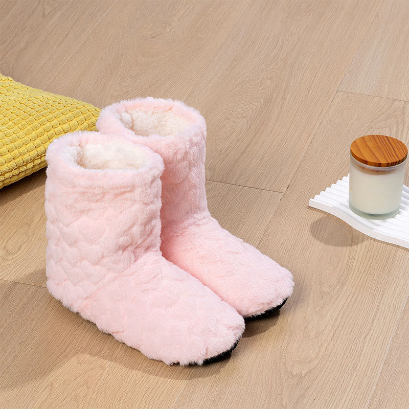 Plusock High Top Slipper Solid Color Socks - Light Pink - EU38-40(US5-7) - image 6