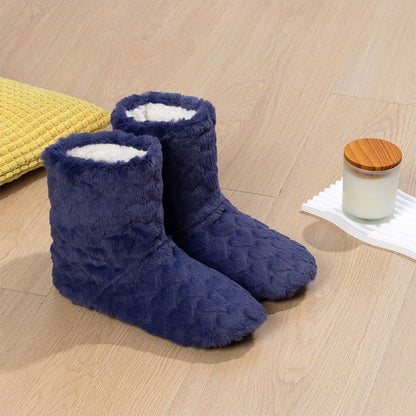 Plusock High Top Slipper Solid Color Socks - Navy Blue - EU38-40(US5-7) - image 7