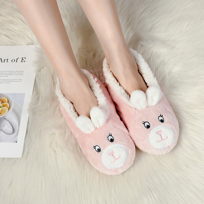 Plusock Panda Rabbit Cat Deer Slipper Socks - image 2