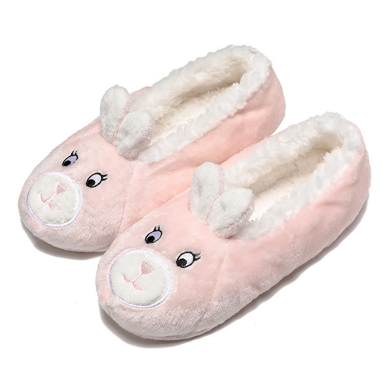 Plusock Panda Rabbit Cat Deer Slipper Socks - Rabbit - EU38-40(US5-7) - image 8