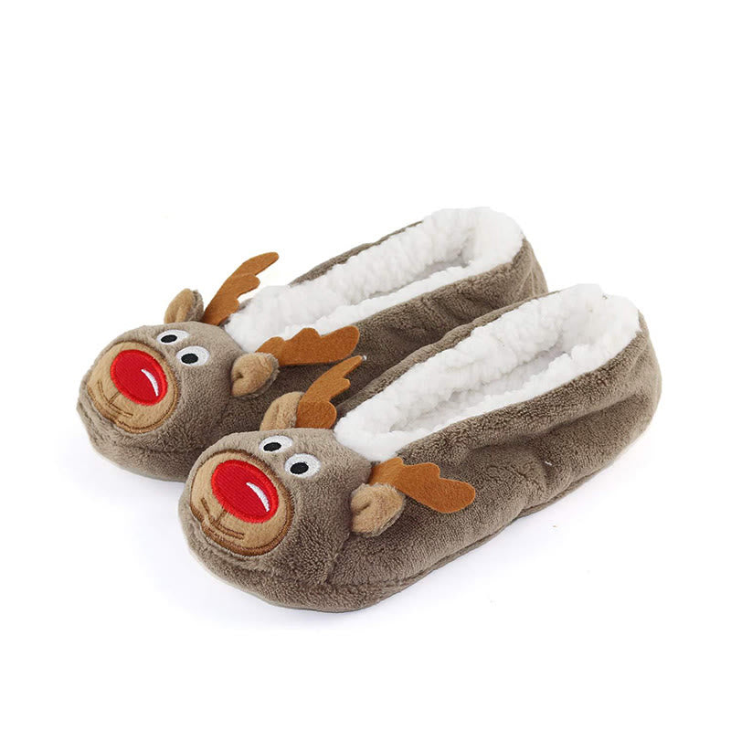 Plusock Panda Rabbit Cat Deer Slipper Socks - Deer - EU38-40(US5-7) - image 7
